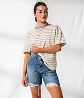 Striped Ringer Oversized T-Shirt