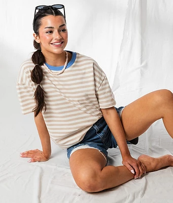 Striped Ringer Oversized T-Shirt