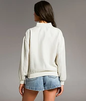 Textured Bomber Jacket