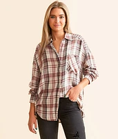 BKE Oversized Plaid Shirt