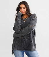 Washed Chevron Sweater