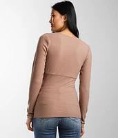 Ribbed Empire Top