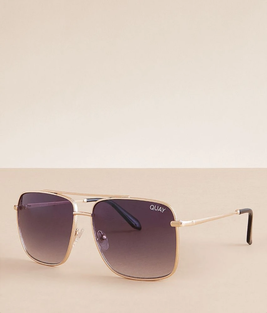 QUAY Hot Take Aviator Sunglasses