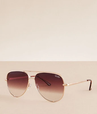 QUAY High Key Aviator Sunglasses