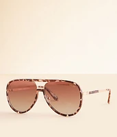 QUAY High Profile Aviator Polarized Sunglasses