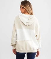 Pieced Hooded Sweatshirt