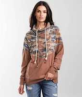 Pieced Camo Pullover