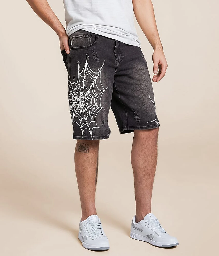 Relaxed Denim Stretch Short