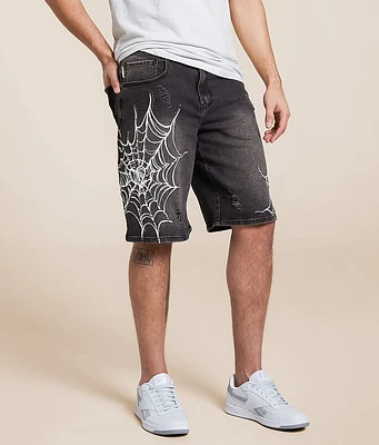 Relaxed Denim Stretch Short