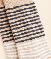 Striped Chenille Socks