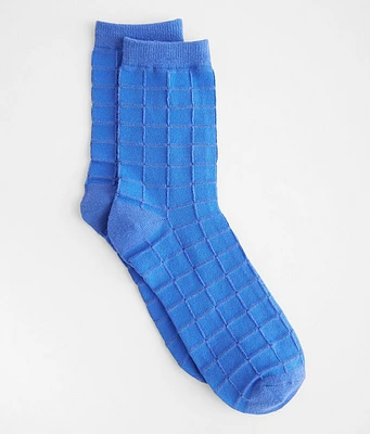 BKE Blue Grid Socks