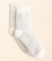 BKE Muk Luks Eyelash Checker Socks