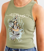 Dagger Cropped Tank Top
