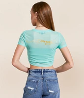 Koi Fish Power Cropped Baby T-Shirt