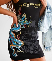 Dragon Fitted Mini Tank Dress