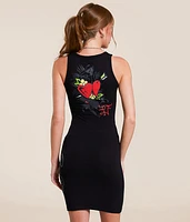 Wings Cut-Out Mini Dress