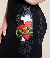 Wings Cut-Out Mini Dress