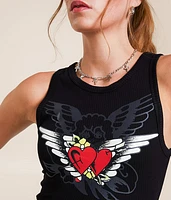 Wings Cut-Out Mini Dress