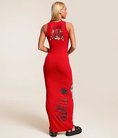 Dragon Cut-Out Maxi Dress