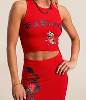 Dragon Cut-Out Maxi Dress