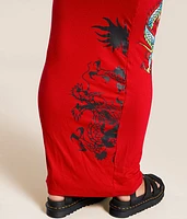 Dragon Cut-Out Maxi Dress