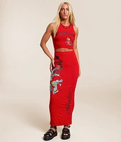 Dragon Cut-Out Maxi Dress