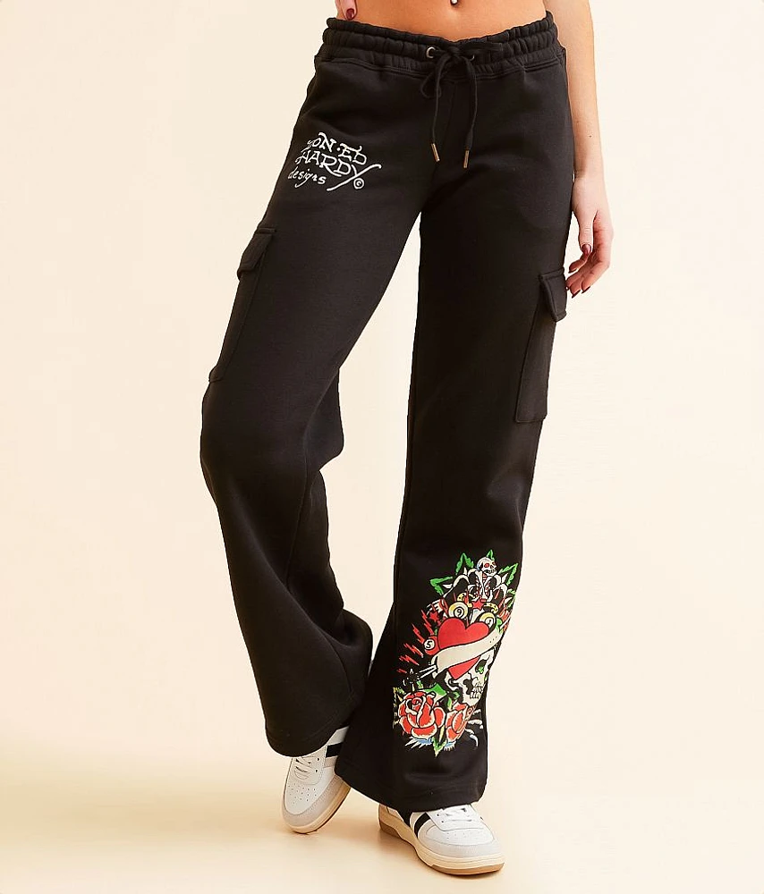 Ed Hardy Rose Skull Cargo Sweatpant