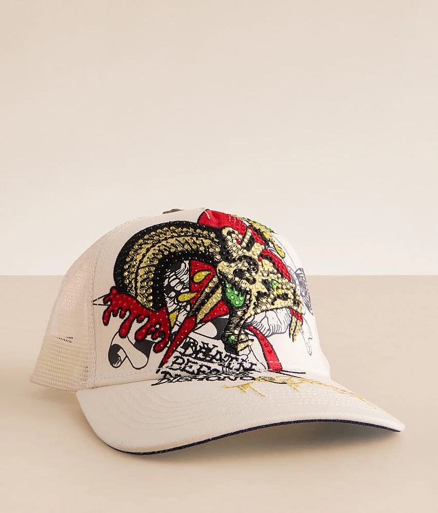 Rhinestone Snake Trucker Hat