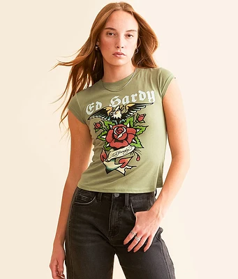 Ed Hardy Anchor Rose T-Shirt