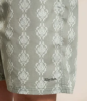 Ornate Striped Beach Swim Trunks