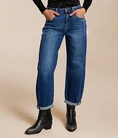 Risen High Rise Barrel Stretch Jean