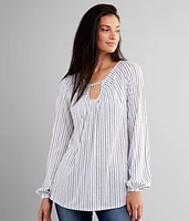 Striped Knit Top