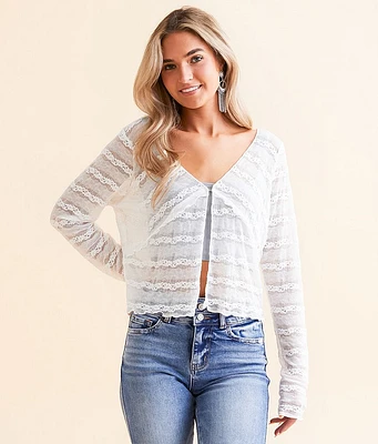 Willow & Root Lace Cropped Top