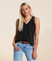 Pieced Crochet Tank Top