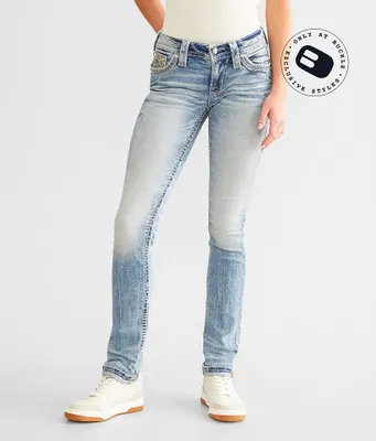 Rock Revival Safiya Low Rise Straight Stretch Jean