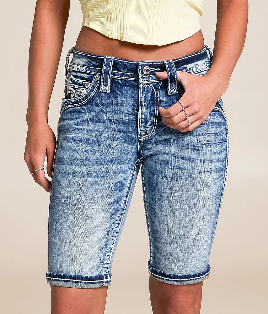 Pearlie Mid-Rise Bermuda Stretch Short