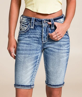 Pearlie Mid-Rise Bermuda Stretch Short