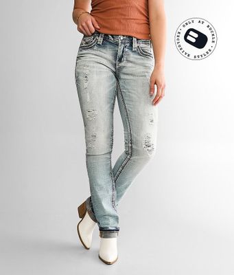 Rock Revival Dubarry Mid-Rise Straight Stretch Jean