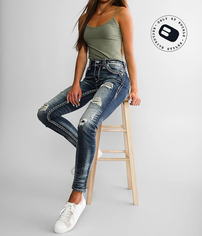 Reina Mid-Rise Skinny Stretch Jean