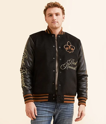 Rock Revival Fleur Varsity Jacket