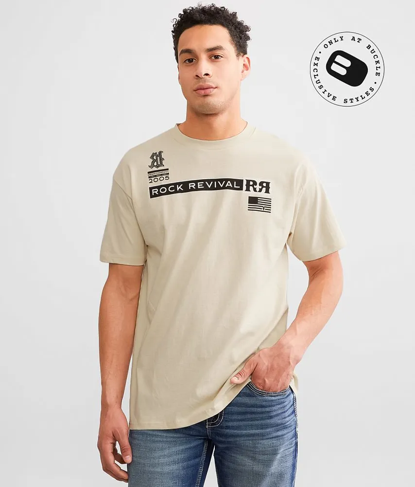 Rock Revival Short-Sleeve Metallic-Trademark T-Shirt