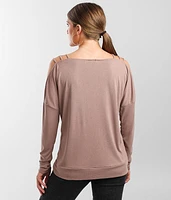 Strappy Cold Shoulder Top