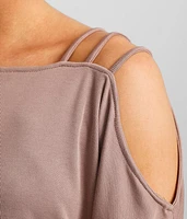 Strappy Cold Shoulder Top