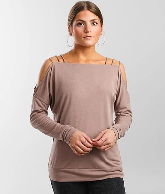 Strappy Cold Shoulder Top