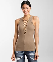 Strappy Ribbed Tank Top