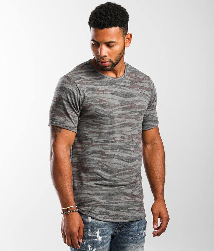 Longline Tee with Placement Print