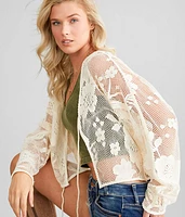 Floral Crochet Cardigan