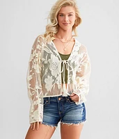 Floral Crochet Cardigan