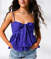 Striped Bubble 2-Way Tank Top