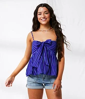Striped Bubble 2-Way Tank Top